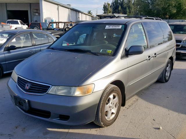 2HKRL18681H615347 - 2001 HONDA ODYSSEY EX GRAY photo 2