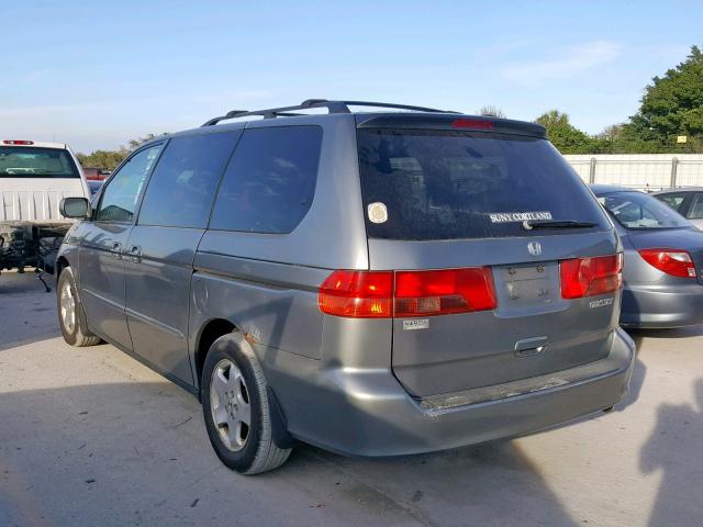 2HKRL18681H615347 - 2001 HONDA ODYSSEY EX GRAY photo 3