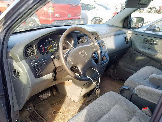 2HKRL18681H615347 - 2001 HONDA ODYSSEY EX GRAY photo 9