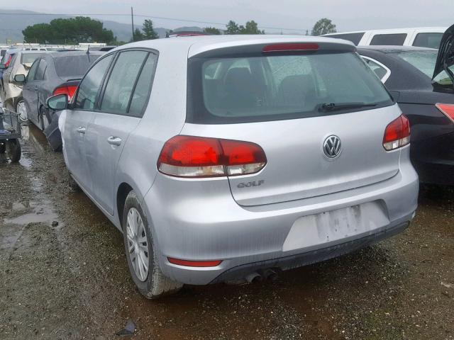 WVWDB7AJXDW085833 - 2013 VOLKSWAGEN GOLF 银色 照片 3