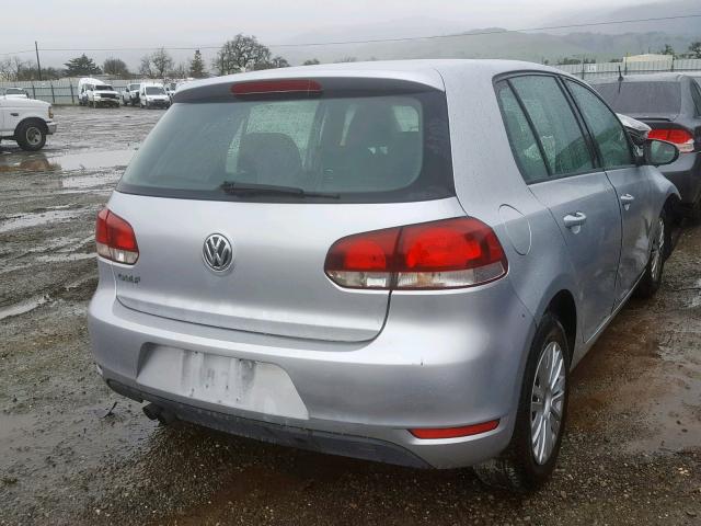 WVWDB7AJXDW085833 - 2013 VOLKSWAGEN GOLF 银色 照片 4