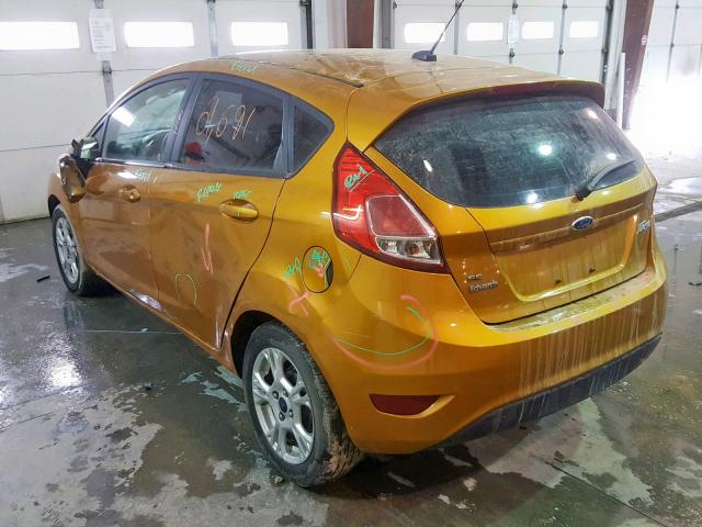 3FADP4EJ8GM167807 - 2016 FORD FIESTA SE ORANGE photo 3