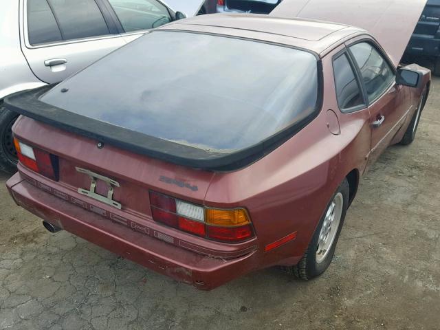 WP0AA0941FN450114 - 1985 PORSCHE 944 RED photo 4