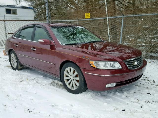 KMHFC46F49A373114 - 2009 HYUNDAI AZERA SE BURGUNDY photo 1