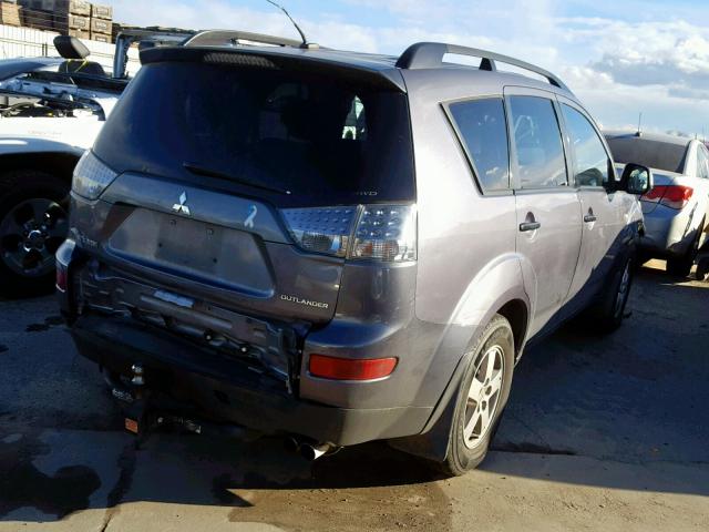 JA4MT31X77Z001040 - 2007 MITSUBISHI OUTLANDER CHARCOAL photo 4