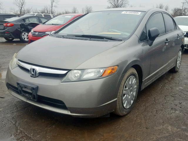 1HGFA16296L123178 - 2006 HONDA CIVIC DX GRAY photo 2