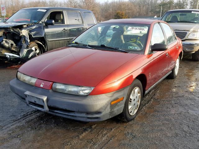 1G8ZH5281XZ241341 - 1999 SATURN SL1 RED photo 2