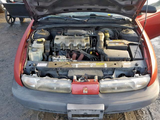 1G8ZH5281XZ241341 - 1999 SATURN SL1 RED photo 7