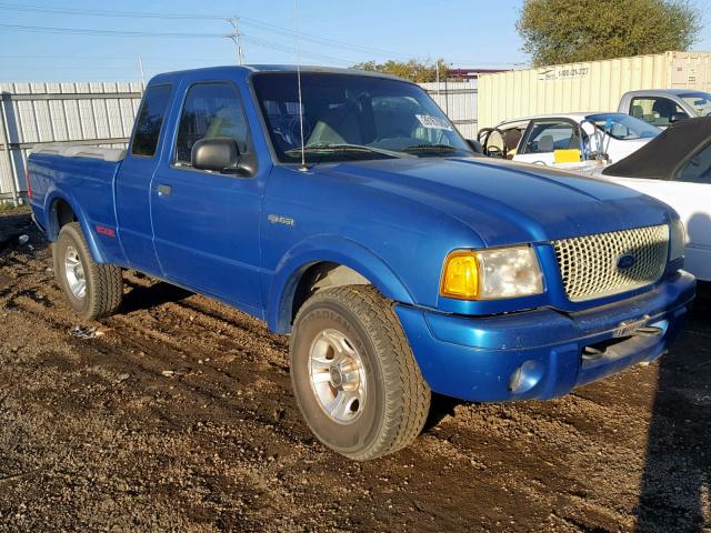1FTYR14U71PA01361 - 2001 FORD RANGER SUP BLUE photo 1
