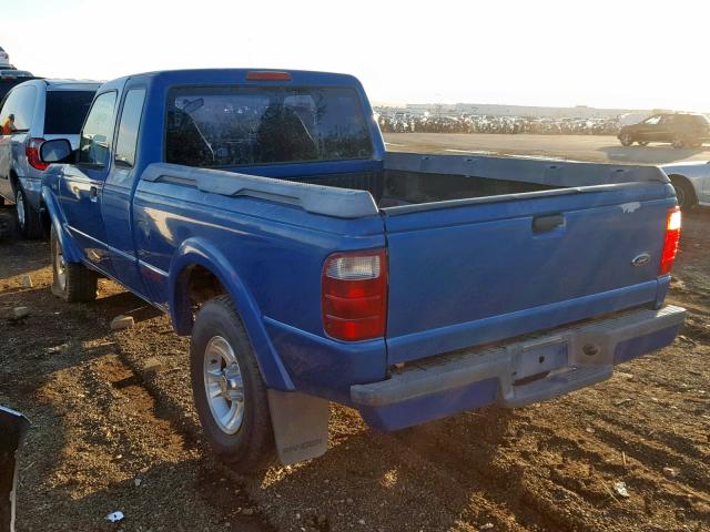 1FTYR14U71PA01361 - 2001 FORD RANGER SUP BLUE photo 3