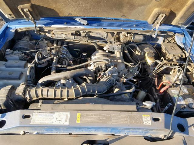 1FTYR14U71PA01361 - 2001 FORD RANGER SUP BLUE photo 7
