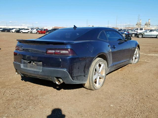 2G1FH1EJ0F9217937 - 2015 CHEVROLET CAMARO SS BLUE photo 4