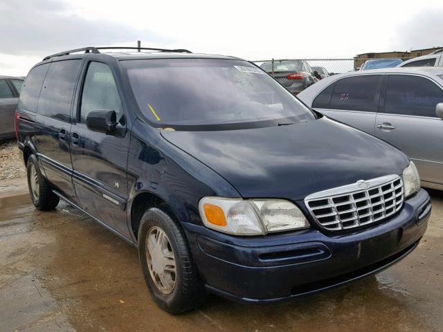 1GNDX13E4YD180721 - 2000 CHEVROLET VENTURE LU BLUE photo 1