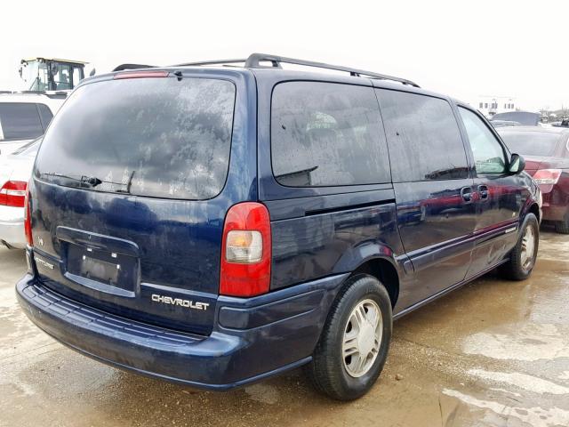 1GNDX13E4YD180721 - 2000 CHEVROLET VENTURE LU BLUE photo 4