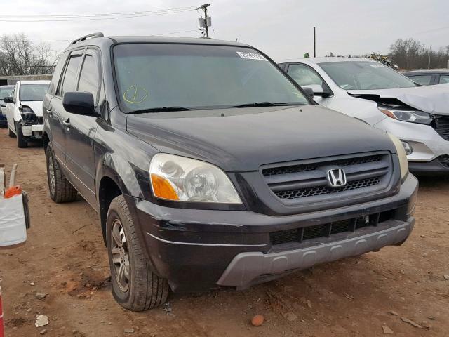 5FNYF18445B030738 - 2005 HONDA PILOT EX BLACK photo 1