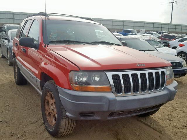 1J4GW48S1YC257358 - 2000 JEEP GRAND CHER RED photo 1