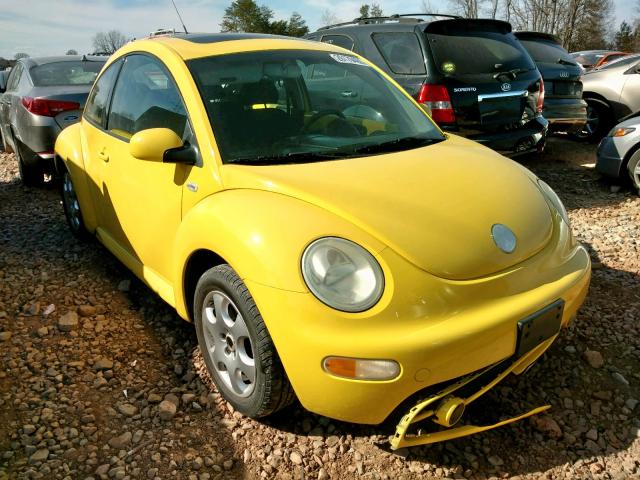 3VWCB21C02M459019 - 2002 VOLKSWAGEN NEW BEETLE ყვითელი ფოტო 1