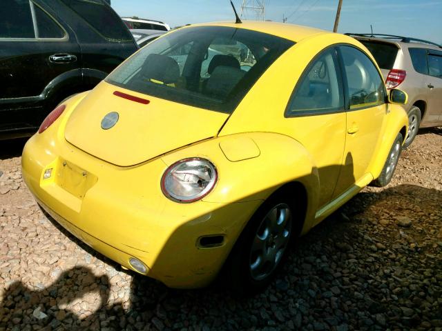 3VWCB21C02M459019 - 2002 VOLKSWAGEN NEW BEETLE ყვითელი ფოტო 4