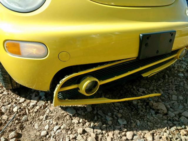 3VWCB21C02M459019 - 2002 VOLKSWAGEN NEW BEETLE ყვითელი ფოტო 9