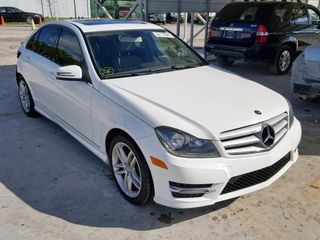 WDDGF4HB8DG100960 - 2013 MERCEDES-BENZ C 250 WHITE photo 1