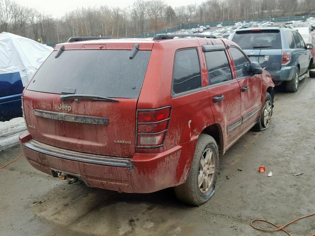 1J4GR48K65C628548 - 2005 JEEP GRAND CHER RED photo 4