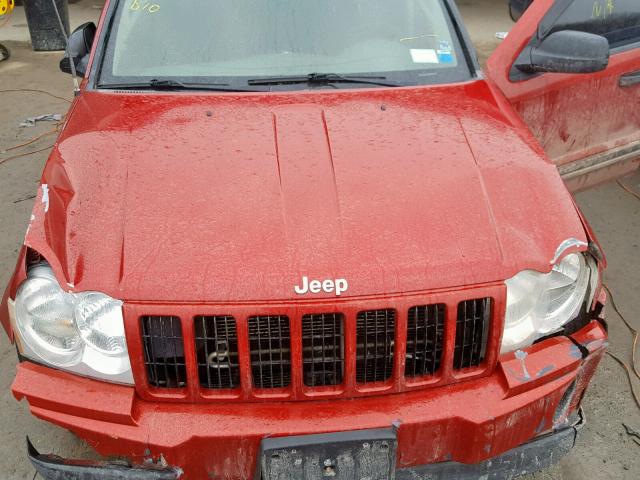 1J4GR48K65C628548 - 2005 JEEP GRAND CHER RED photo 7