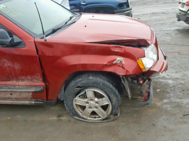 1J4GR48K65C628548 - 2005 JEEP GRAND CHER RED photo 9