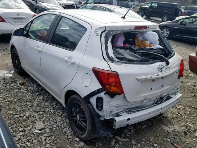 VNKKTUD30GA061565 - 2016 TOYOTA YARIS L WHITE photo 3