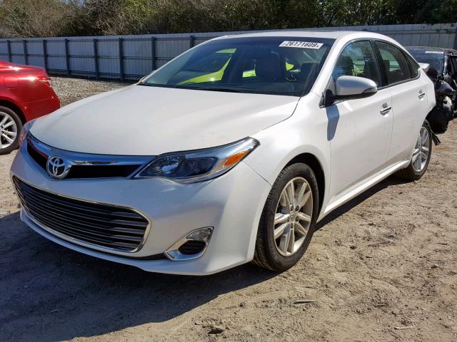 4T1BK1EB4FU178185 - 2015 TOYOTA AVALON XLE WHITE photo 2