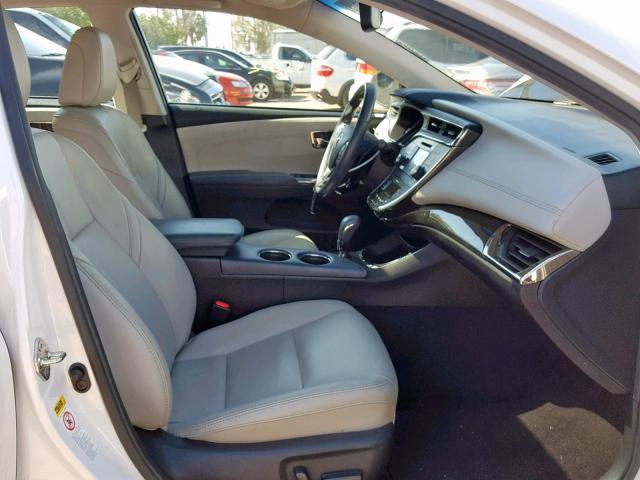 4T1BK1EB4FU178185 - 2015 TOYOTA AVALON XLE WHITE photo 5