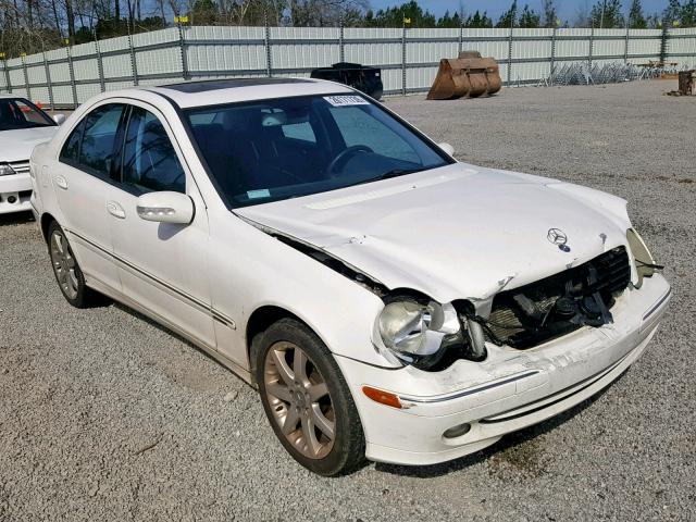 WDBRF40J43A511116 - 2003 MERCEDES-BENZ C 230K SPO WHITE photo 1