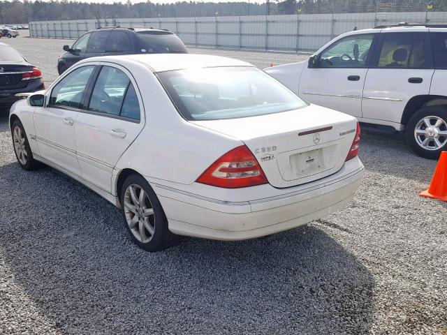 WDBRF40J43A511116 - 2003 MERCEDES-BENZ C 230K SPO WHITE photo 3