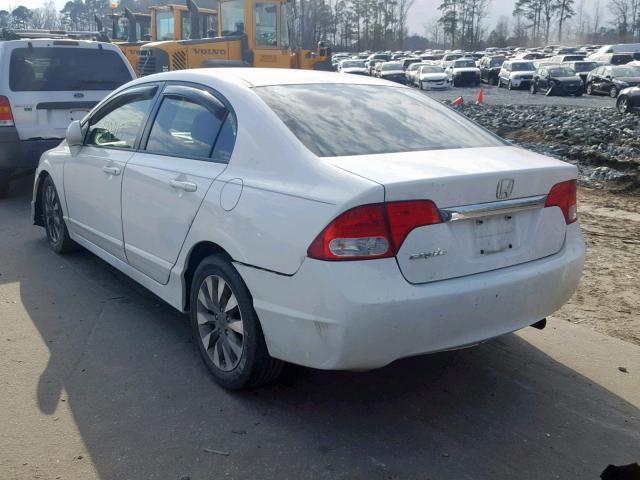 2HGFA1F90BH523344 - 2011 HONDA CIVIC EXL WHITE photo 3