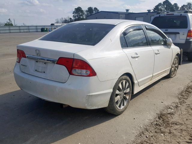 2HGFA1F90BH523344 - 2011 HONDA CIVIC EXL WHITE photo 4