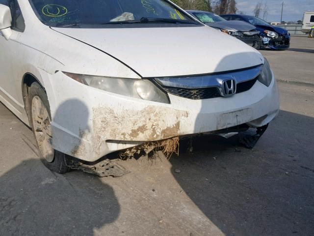 2HGFA1F90BH523344 - 2011 HONDA CIVIC EXL WHITE photo 9