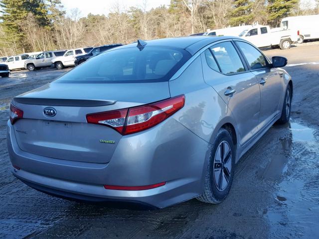 KNAGM4AD9C5013670 - 2012 KIA OPTIMA HYB SILVER photo 4