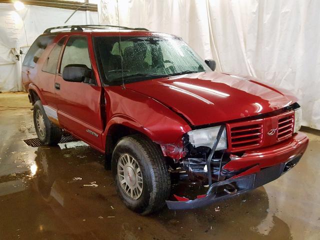 1GKCT18W11K211284 - 2001 GMC JIMMY RED photo 1