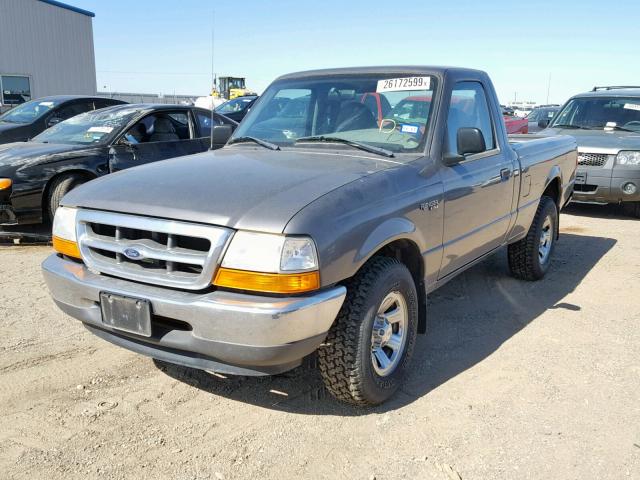 1FTYR10C5YPA35953 - 2000 FORD RANGER GRAY photo 2