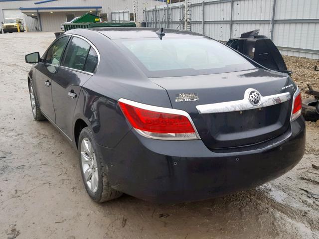 1G4GC5GD0BF169605 - 2011 BUICK LACROSSE C BLACK photo 3