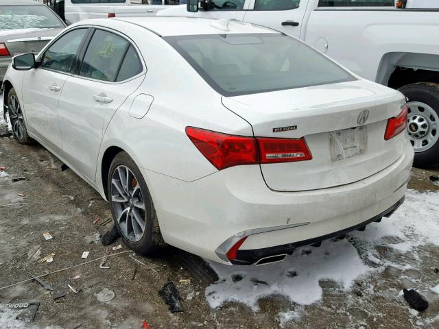 19UUB2F37JA010630 - 2018 ACURA TLX WHITE photo 3