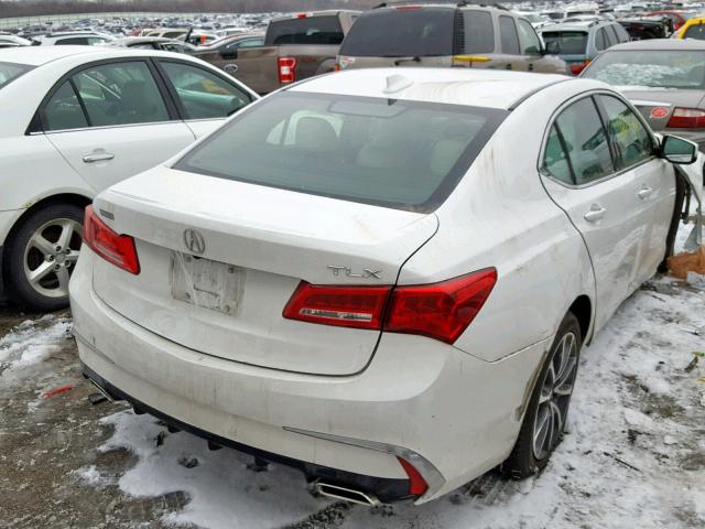 19UUB2F37JA010630 - 2018 ACURA TLX WHITE photo 4