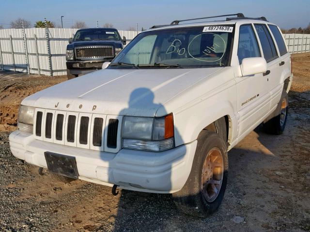 1J4GZ78Y0VC693255 - 1997 JEEP GRAND CHER WHITE photo 2