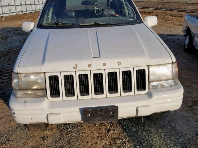 1J4GZ78Y0VC693255 - 1997 JEEP GRAND CHER WHITE photo 7