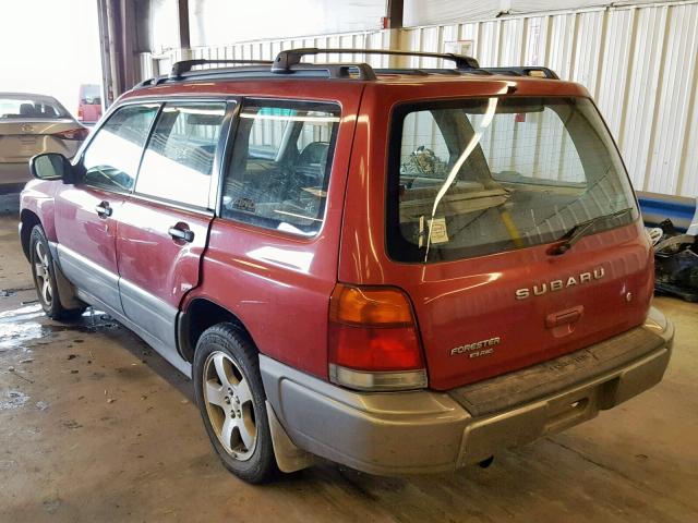 JF1SF655XXH702245 - 1999 SUBARU FORESTER S RED photo 3