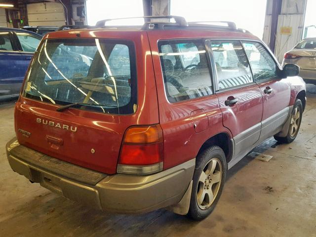 JF1SF655XXH702245 - 1999 SUBARU FORESTER S RED photo 4