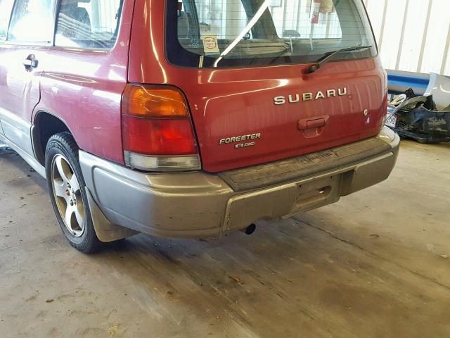 JF1SF655XXH702245 - 1999 SUBARU FORESTER S RED photo 9