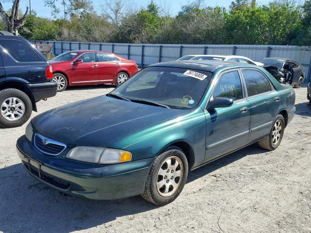 1YVGF22DXX5832137 - 1999 MAZDA 626 ES GREEN photo 2