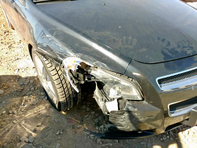 1G1ZC5E06CF180115 - 2012 CHEVROLET MALIBU 1LT შავი ფოტო 9