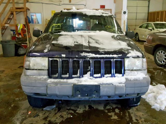 1J4GZ58SXWC141490 - 1998 JEEP GRAND CHER BLUE photo 9