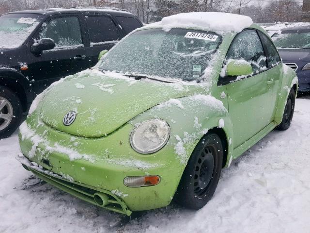 3VWCC21C4XM423306 - 1999 VOLKSWAGEN NEW BEETLE Yaşıl foto 2
